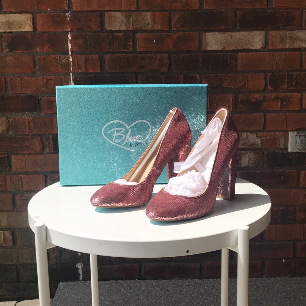 Betsey Johnson Sequined Heels!